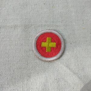Boy Scout First-Aid Merit Badge Vintage Patch 1990 57